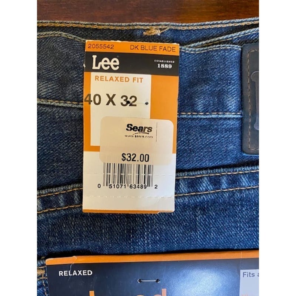 Lee Vintage Men's Jeans Relaxed Fit 100% Cotton NWTs Lot of 3 40 x 30 - Picture 5 of 5